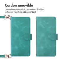 imoshion Etui de téléphone portefeuille avec cordon Samsung Galaxy A35 - Turquoise