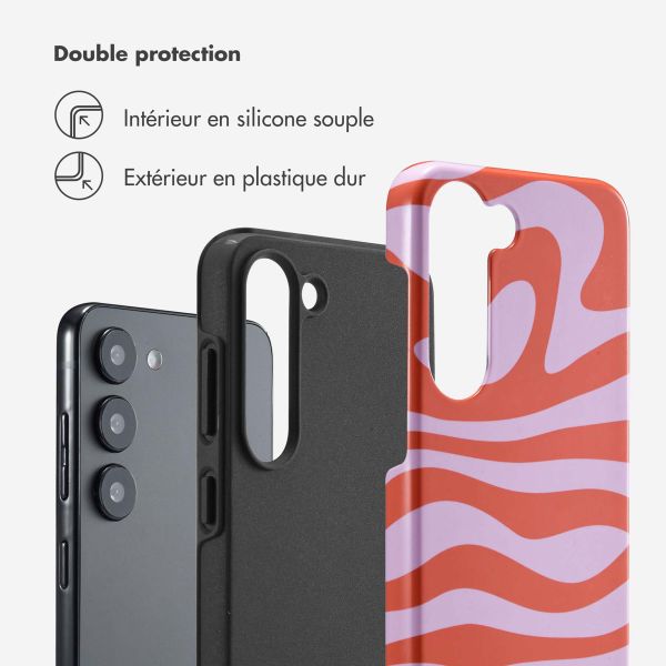 Selencia Coque arrière Vivid Samsung Galaxy S23 - Dream Swirl Pink