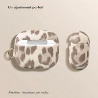 Selencia Coque Sabi motif panthère  Apple Airpods 3 - Soft Ivory