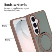 Accezz Coque Ring Stand avec MagSafe Samsung Galaxy S26 - Marron