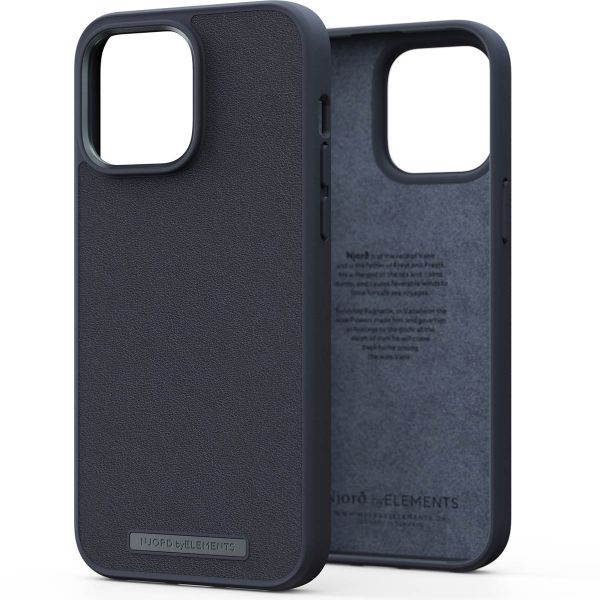 Njorð Collections Coque en cuir véritable iPhone 14 Pro Max - Black