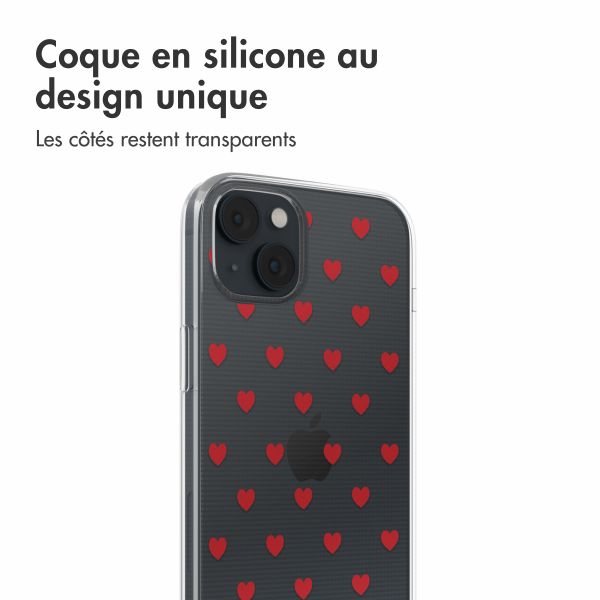 imoshion Coque Design iPhone 14 - Red Hearts