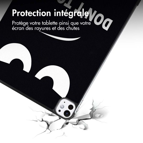 imoshion Coque tablette Design Trifold Apple iPad Pro 11 (2024) M4 - Don't touch
