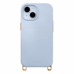 Selencia Coque arrière Rivièra avec MagSafe avec crochets amovibles Apple iPhone 15 - Powder Blue