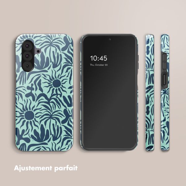 Selencia Coque arrière Vivid Samsung Galaxy A26 - Tropical Vibes Light Blue