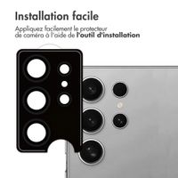 imoshion Lot de 2 protections d'objectif de caméra Samsung Galaxy S24 Ultra - Noir