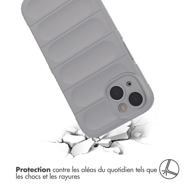 imoshion Coque arrière EasyGrip iPhone 14 - Gris