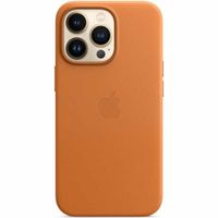 Apple Coque Leather MagSafe Apple iPhone 13 Pro Max - Golden Brown