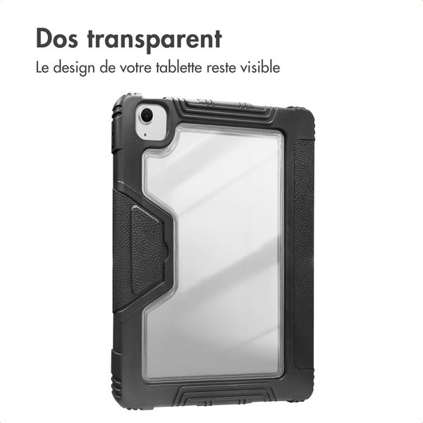 Accezz Coque tablette Rugged Trifold Apple iPad Air 11 pouces (2025) M3 / (2024) M2 / Air 5 (2022) / Air 4 (2020) - Noir