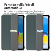 imoshion Coque tablette Trifold Apple iPad 11 (2025) 11 pouces A16 / iPad 10 (2022) 10.9 pouces - Vert foncé
