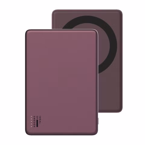 iDeal of Sweden MagSafe Powerbank Slim 5.000 mAh - Batterie externe sans fil - Cherry Lacquer