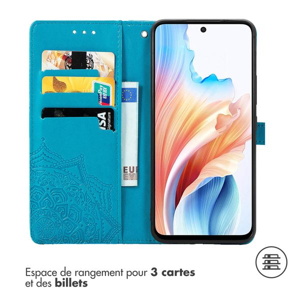 imoshion Etui de télephone Mandala Oppo A79 - Turquoise