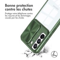 imoshion Coque arrière Camslider Samsung Galaxy S22 - Vert foncé