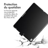 Accezz Étui de tablette Clavier QWERTY iPad 10.2 pouces (2019/2020/2021) / Air 5 (2022) / Air 4 (2020) / iPad Pro 10.5 (2017) - Noir