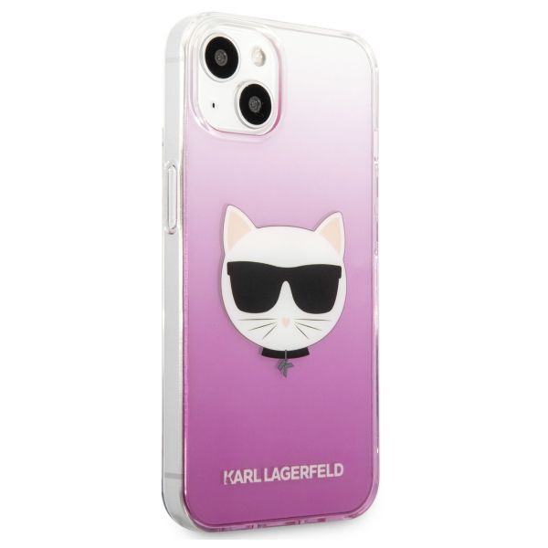 Karl Lagerfeld Coque arrière rigide Choupette iPhone 13 Mini - Rose