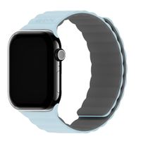 Holdit Bracelet en silicone magnétique Apple Watch Series 1 - 11 / SE / Ultra (44/45/46/49 mm) - Mineral Blue / Grey