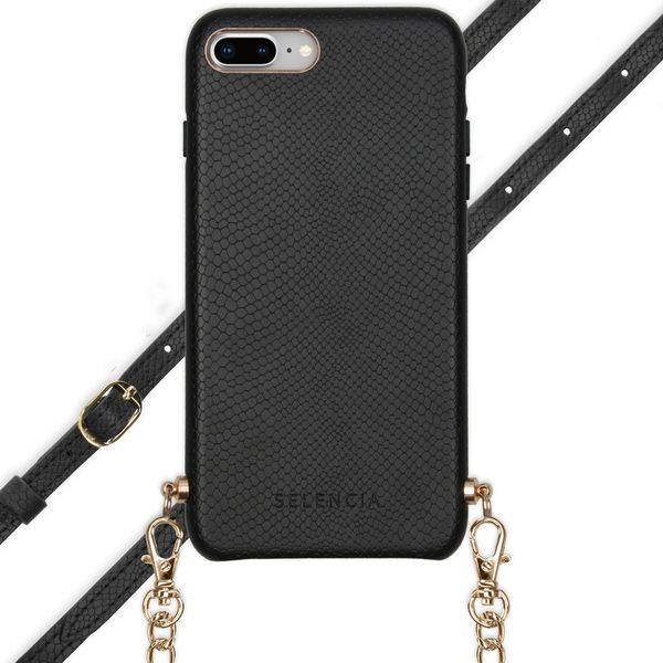 Selencia Coque Aina Serpent avec corde iPhone 8 Plus / 7 Plus - Noir