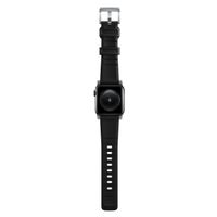 Nomad Bracelet robuste FKM Apple Watch Series 1 t/m 11 / SE / Ultra (44/45/46/49 mm) - Argent / Noir