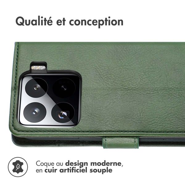 imoshion Étui de télephone portefeuille de luxe Xiaomi 15 Pro - Vert