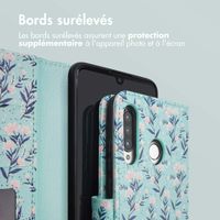 imoshion ﻿Étui de téléphone portefeuille Design Huawei P30 Lite - Blue Flowers