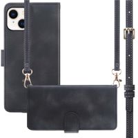 imoshion Etui de téléphone portefeuille avec cordon Apple iPhone 13 - Noir