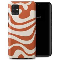 Selencia Coque arrière Vivid Tough Samsung Galaxy A51 - Dream Swirl Orange