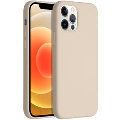 Accezz Coque Liquid Silicone Apple iPhone 12 (Pro) - Stone