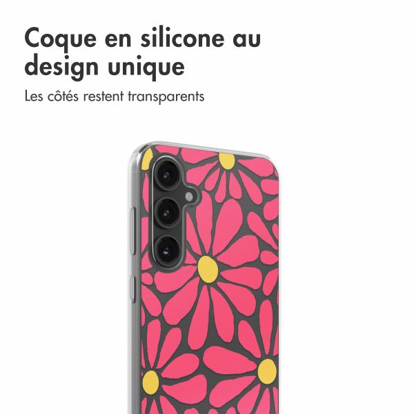 imoshion Coque design pour Samsung Galaxy S23 FE - Dusty Rose Flowers Connect