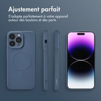 imoshion Coque Couleur avec MagSafe Apple iPhone 14 Pro Max - Bleu foncé