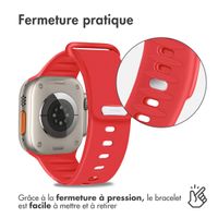 imoshion Bracelet en silicone Apple Watch Series 1-10 / SE / Ultra (2) - 42/44/45/46/49 mm - Rouge