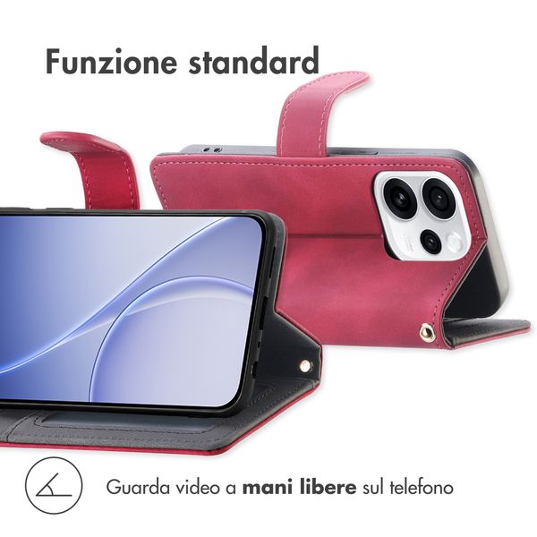 imoshion Etui de télephone portefeuille avec cordon Oppo Reno15 F (5G) - Rouge