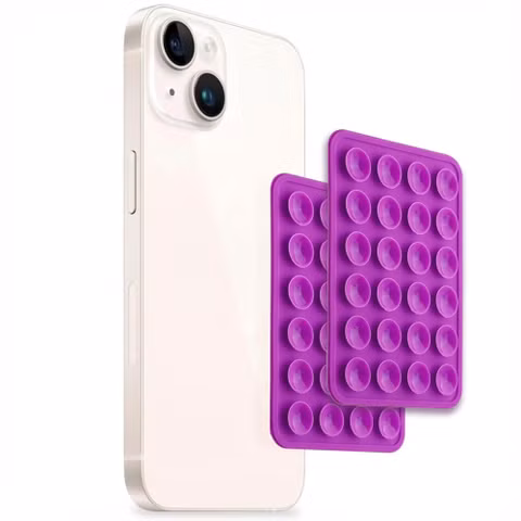 Selencia Pack de 2 Supports de téléphone à ventouse - Violet