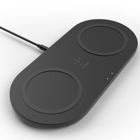 Belkin Dual Wireless Fast Charging Pads - 15W - Noir