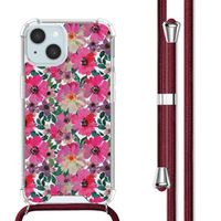 imoshion Coque Design avec cordon Apple iPhone 15 - Flower Water