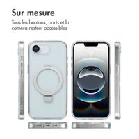 Accezz Coque Ring Stand avec MagSafe Apple iPhone 16e - Transparent