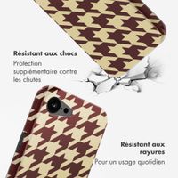 Selencia Coque arrière Vivid avec MagSafe Apple iPhone 16e - Pied-de-Poule