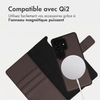 imoshion Étui portefeuille luxe 2-en-1 amovible Samsung Galaxy S26 Ultra - Marron