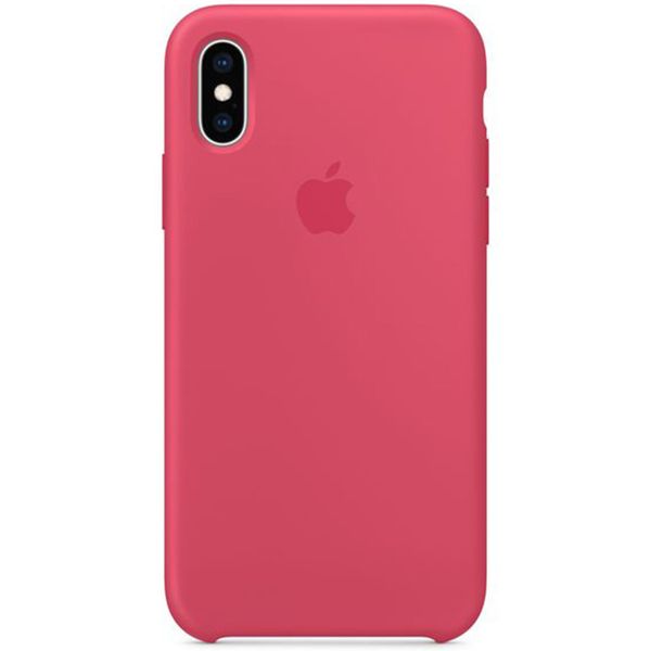 Apple Coque en silicone iPhone Xs / X - Hibiscus