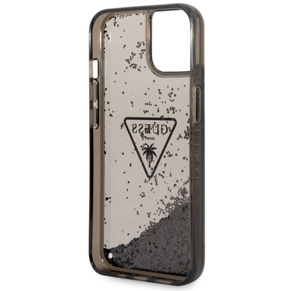 Guess Coque Liquid Glitter iPhone 14 - Noir