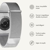 imoshion Bracelet magnétique milanais Apple Watch | 38/40/41/42 mm - Argent