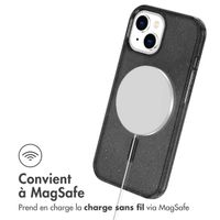 imoshion Coque Pailletée avec MagSafe Apple iPhone 15 - Glitter Noir