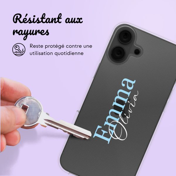 Coque avec votre propre photo et/ou texte Apple iPhone 16 - Naam