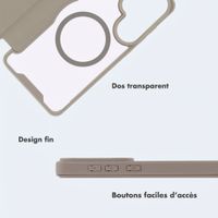 imoshion Bookcase transparente avec MagSafe Samsung Galaxy S26 Ultra - Beige