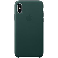 Apple Coque Leather iPhone Xs - Forest Green