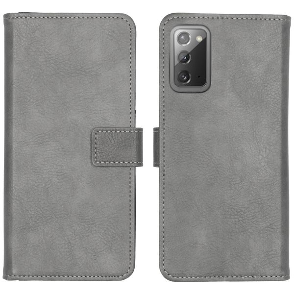 imoshion Étui de téléphone portefeuille Luxe Samsung Galaxy Note 20 - Gris