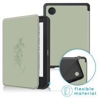 imoshion Slim Soft Sleepcover Kobo Clara 2E / Tolino Shine 4 - Floral Green