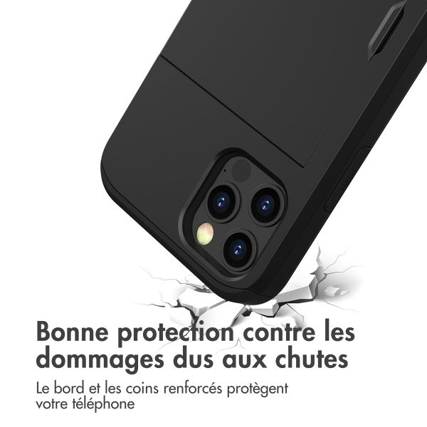 imoshion Coque arrière avec porte-cartes Apple iPhone 15 - Noir
