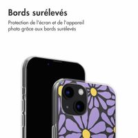 imoshion Coque design pour iPhone 13 - Tropical Violet Flowers Connect