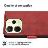 imoshion Étui de télephone portefeuille Xiaomi Redmi Note 14 (4G) - Rouge