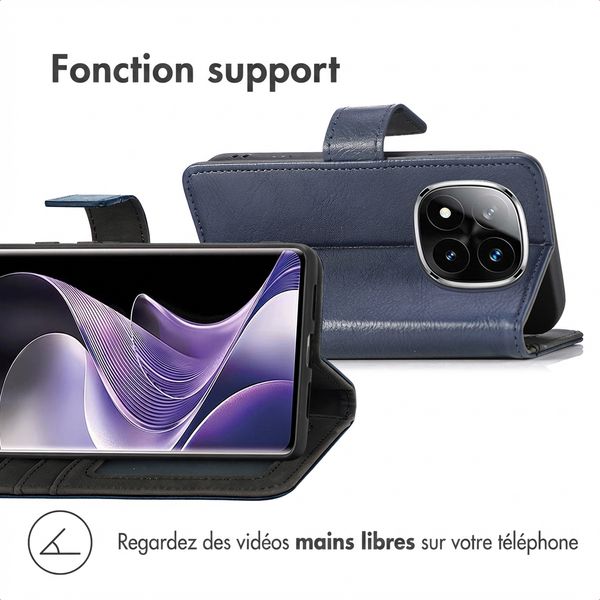 imoshion Étui de télephone portefeuille de luxe Xiaomi Poco X7 - Bleu foncé